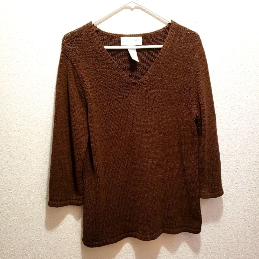 Autumn Silk sweater, brown, m
